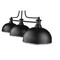 Z-Lite Melange Billiard, 3-Light, 13.25in W x 52in L x 21in H, Matte Black/Matte Black + Brushed Nickel 725-3MB-D12MB+BN - alternate 5